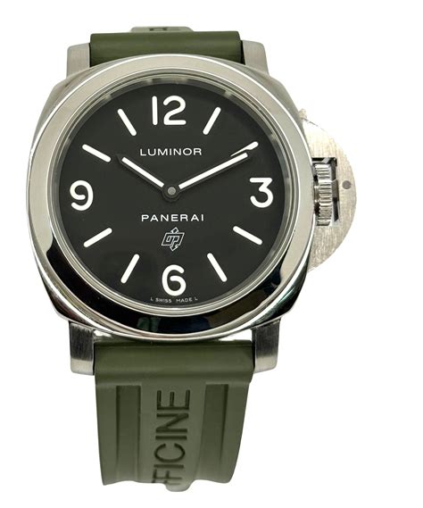 Panerai Green Rubber Strap 22/18 